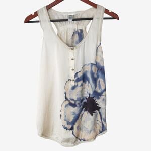 Diane von Furstenberg Women's Tank Top Silk Floral Capsule Wearable Art Size 2